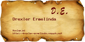 Drexler Ermelinda névjegykártya